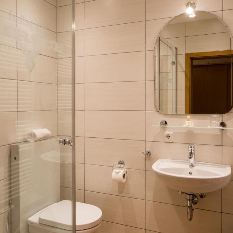 Gasthof zum Hirsch - Dreibettzimmer mit Dusche - 11