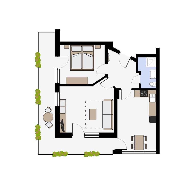 Ferienwohnung Brunnäcker - Apartment mit 1 Schlafzimmer - 10