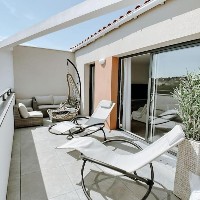Appartement type industriel dans cadre provençal - Appartement 1 Chambre - 19