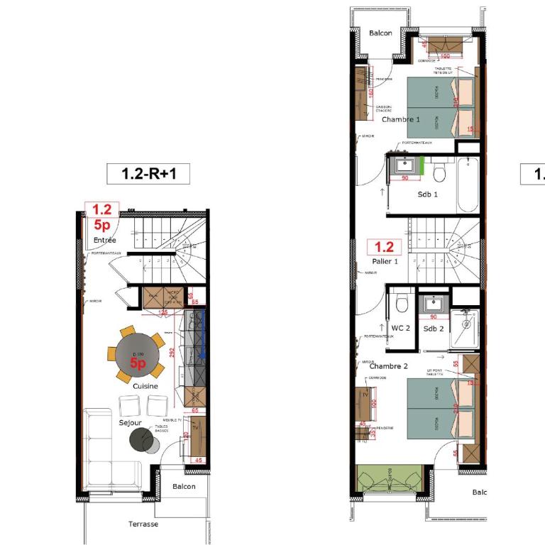 Chalet Hôtel Turquoise - Appartement en Duplex - 3