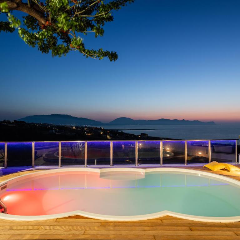 Villa vista mare con piscina riscaldata a Trappeto - Villa con 3 Camere da Letto - 29