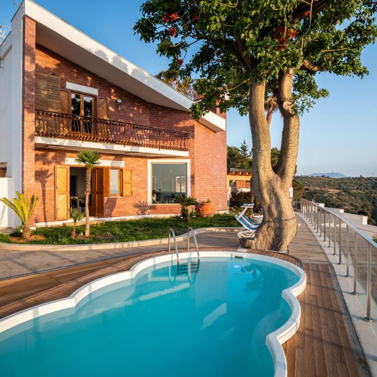 Villa vista mare con piscina riscaldata a Trappeto - Villa con 3 Camere da Letto - 38