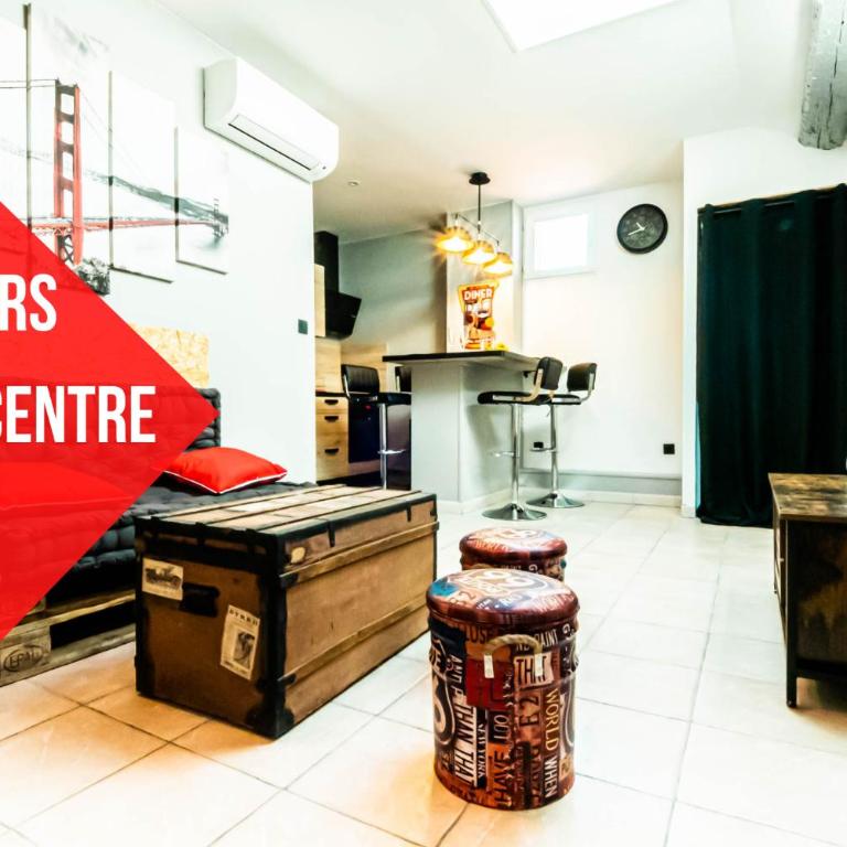 Centre Historique - FREE Parking - Self Checkin - WIFI - INDUSTRIEL - SLEEPNTRIPBEZIERS - Apartment mit 2 Schlafzimmern - 1