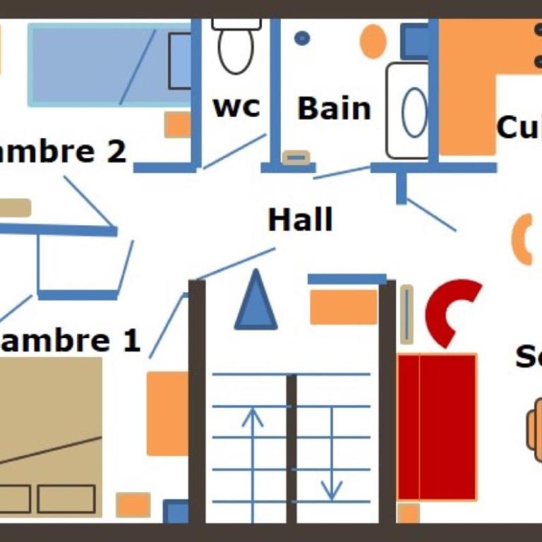 Resse - Appartement 3 pieces centre village - Two-Bedroom Apartment - 11