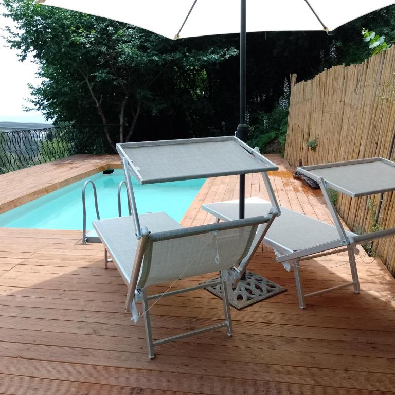 Flat with panoramic terrace and private pool mt5x3 - One-Bedroom Apartment - 44