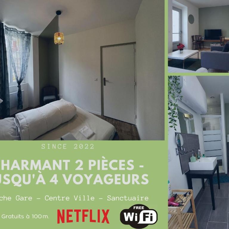 Charmant 2 pièces avec terrasse proche centre ville - Parking Gratuit à proximité - Appartement 1 Chambre - 14