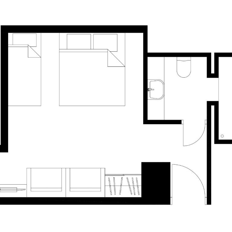 Villa Fantasia Budget Boutique Hotel - Dreibettzimmer mit 1 Doppelbett und 1 Etagenbett - 4
