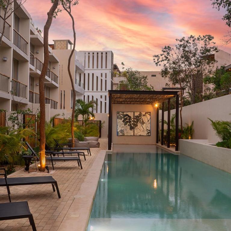 Private Rooftop Studio with Pool - Tulum La Veleta - A307 - Apartamento de 1 dormitorio - 21