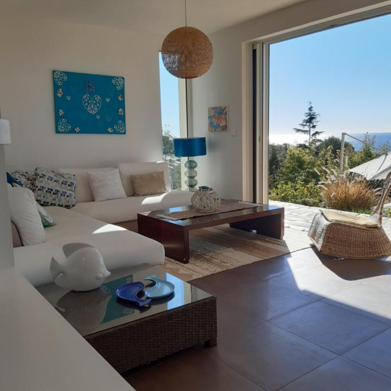 VILLA ANADINE - Aiguebonne BOULOURIS - PLEINE VUE MER - À 5 minutes à pied de la plage - Climatisée - Villa 3 Chambres - 74