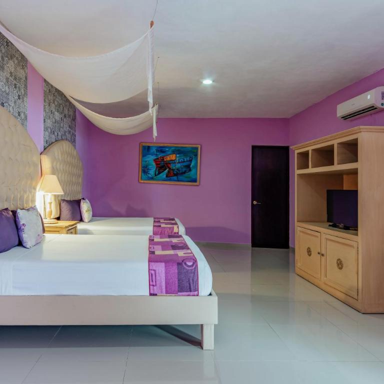 Hotel Lavanda Merida - Habitación Doble Deluxe - 2 camas dobles - 7