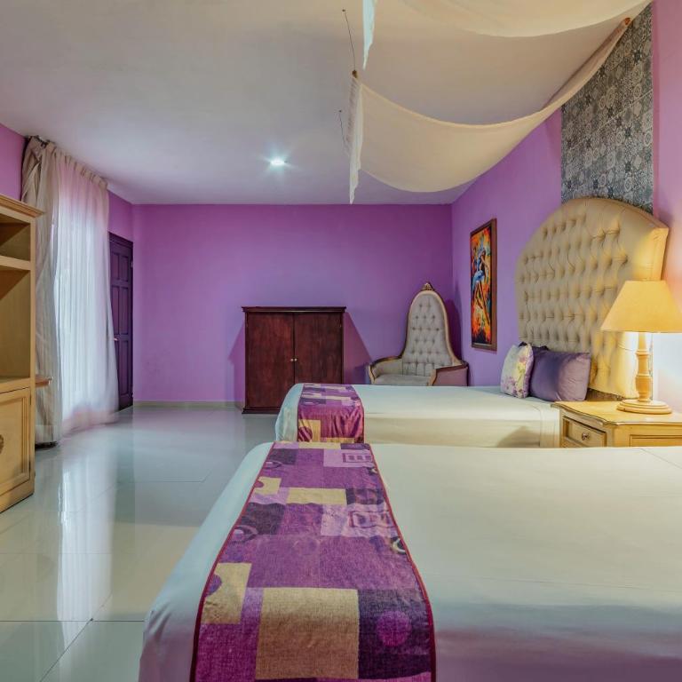 Hotel Lavanda Merida - Habitación Doble Deluxe - 2 camas dobles - 2