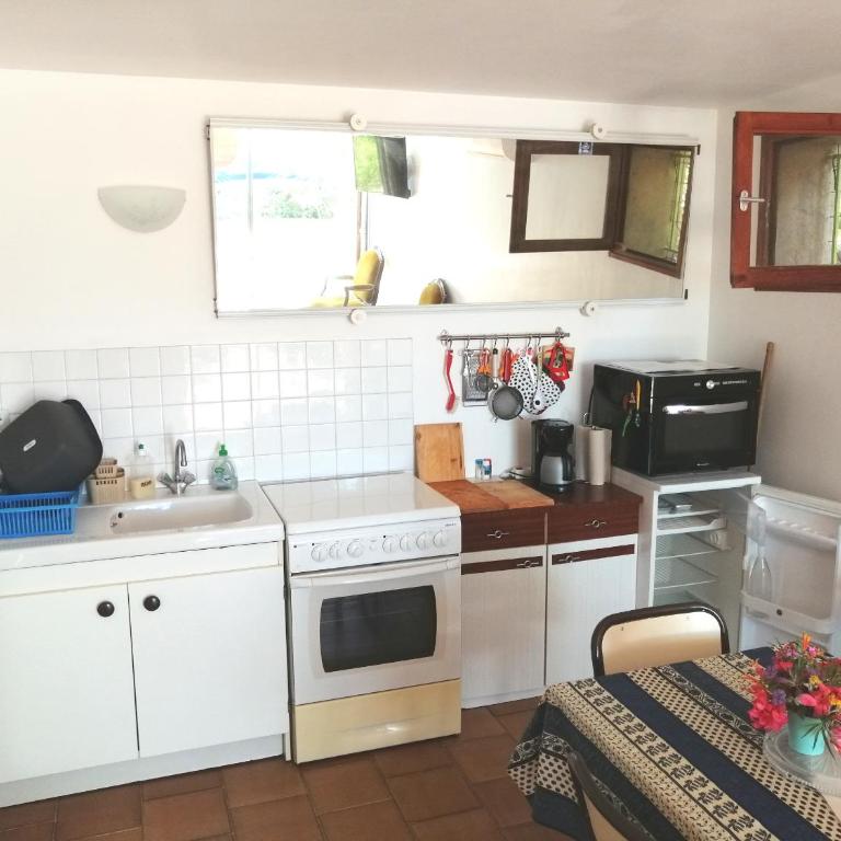 T2 36 m2, RdC de villa, clim, gd jardin clos, animx ok, quartier Mt Faron très calme, wifi, parking - Apartment mit 1 Schlafzimmer - 12