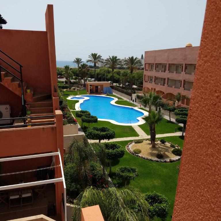 Apartamentos Paraíso Vera Playa, Ed Palmerston, Atico B a pie de Playa, piscina privada en solárium, WI-FI - Apartamento Ático - 23