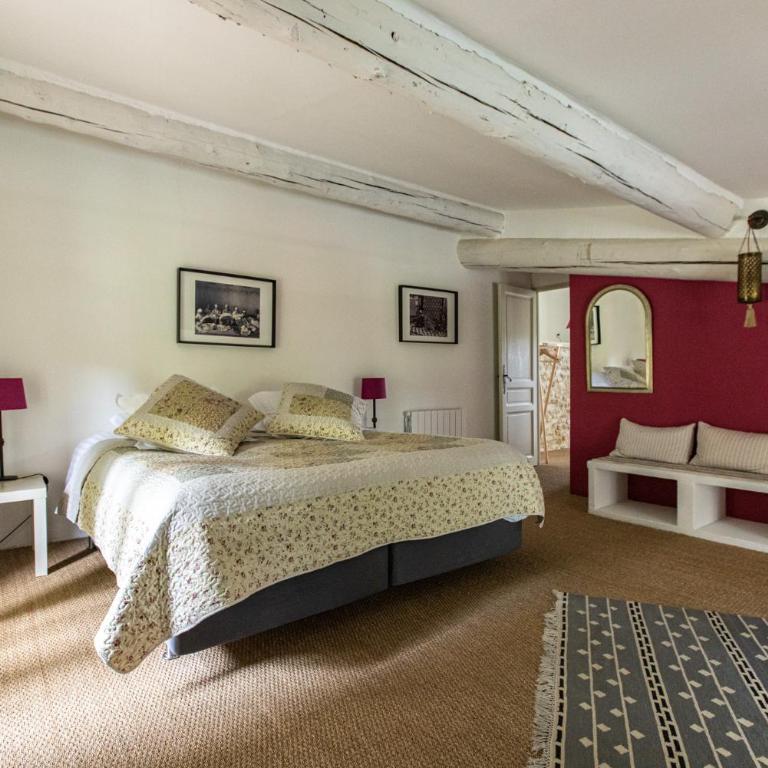 Le Prieuré La Madelène - Chambre Double - Vue sur Piscine - 8