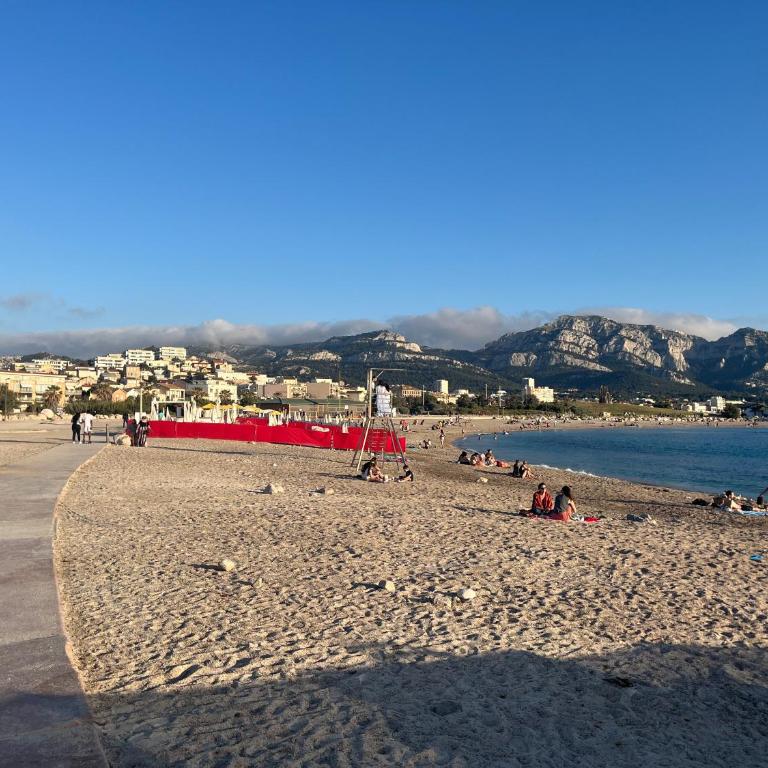 Sun escape, appart rénové climatisé 3 pièces 4-6 pers, 350m de la plage - Appartement 2 Chambres - 87