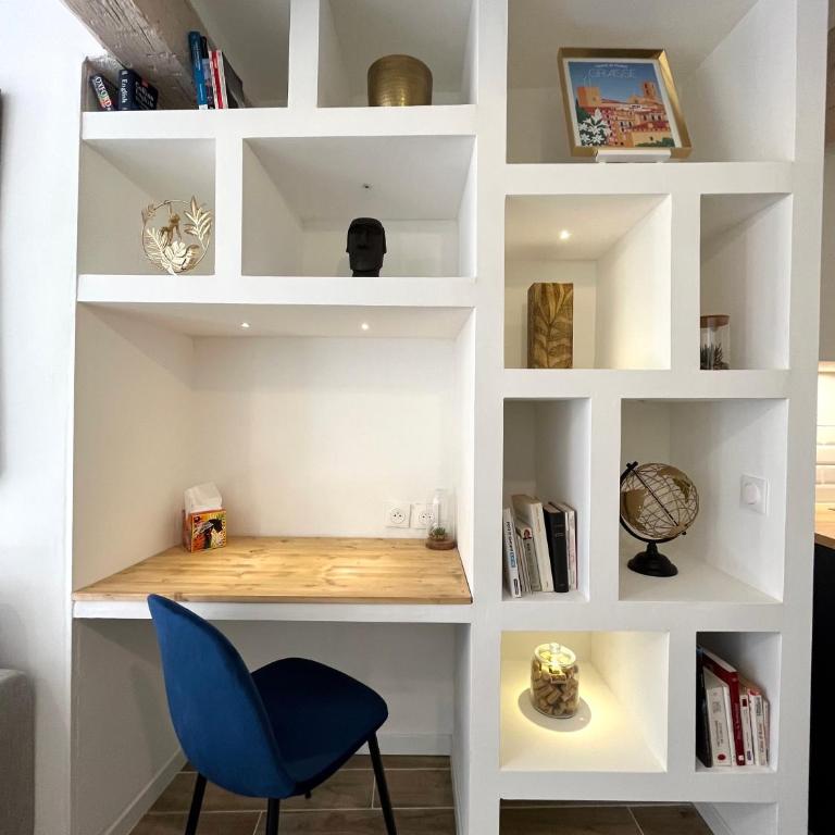 Nuit bleue - tout Grasse à pied ! - Appartement 1 Chambre - 5