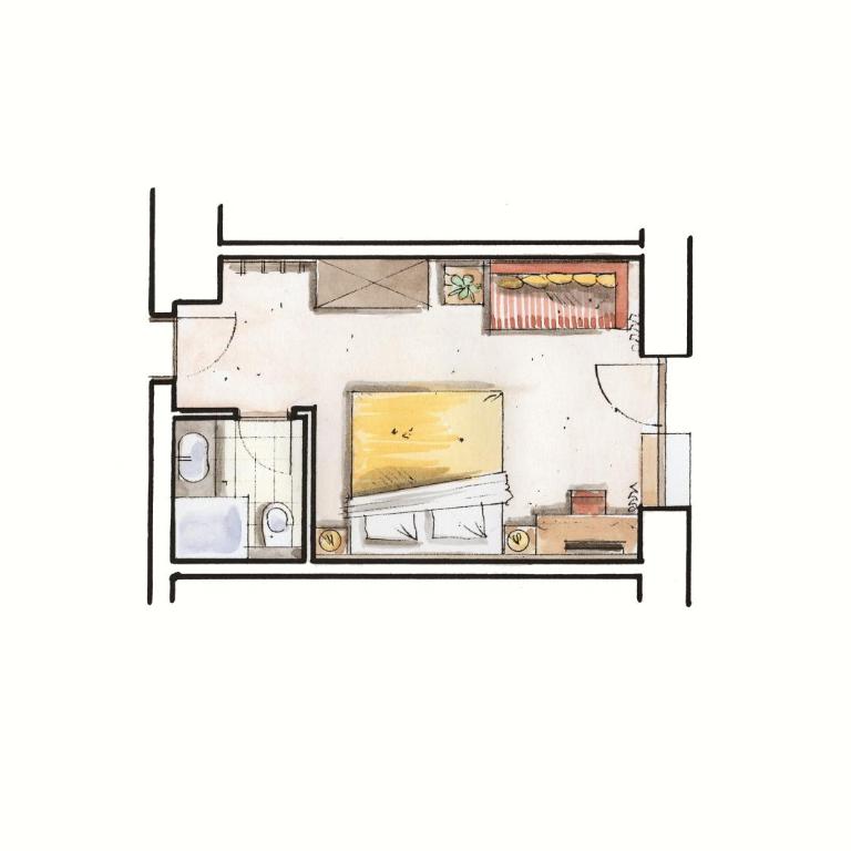 Hotel Cores - Chambre Double avec Balcon - 6