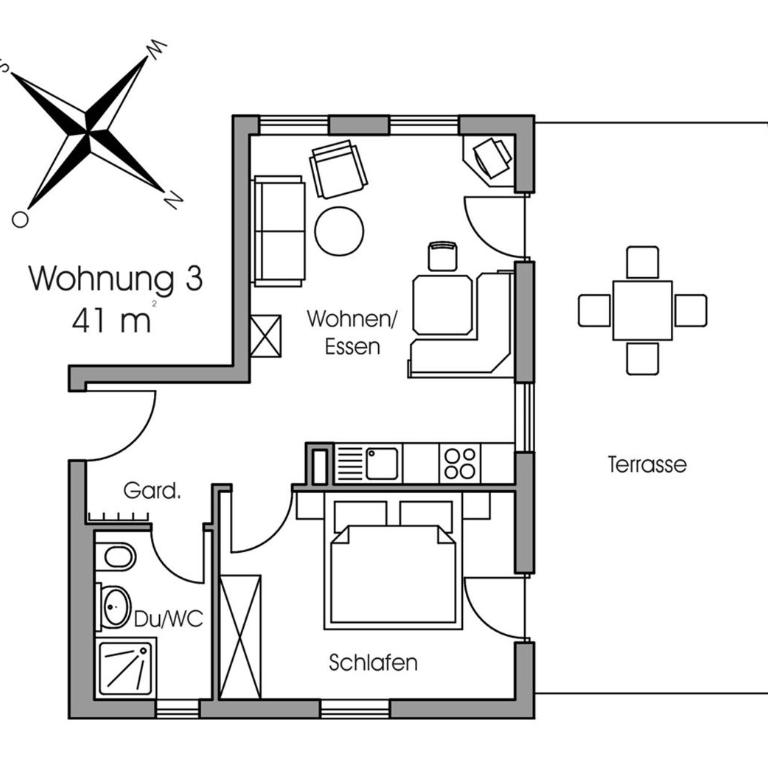Ferienwohnungen Beim Hausbacher - Apartment mit 1 Schlafzimmer - 7