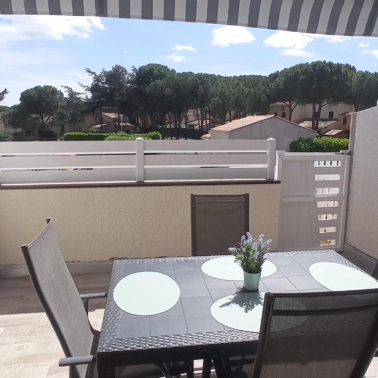 Appartement JADE dans résidence proche Tennis/ centre naturiste - Apartamento con terraza - 12