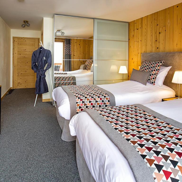 Chalet l’Aiglon - Chambre Double ou Lits Jumeaux avec Balcon - 2
