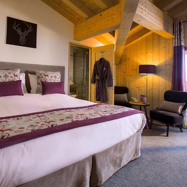 Chalet l’Aiglon - Chambre Double ou Lits Jumeaux Deluxe avec Balcon - 3