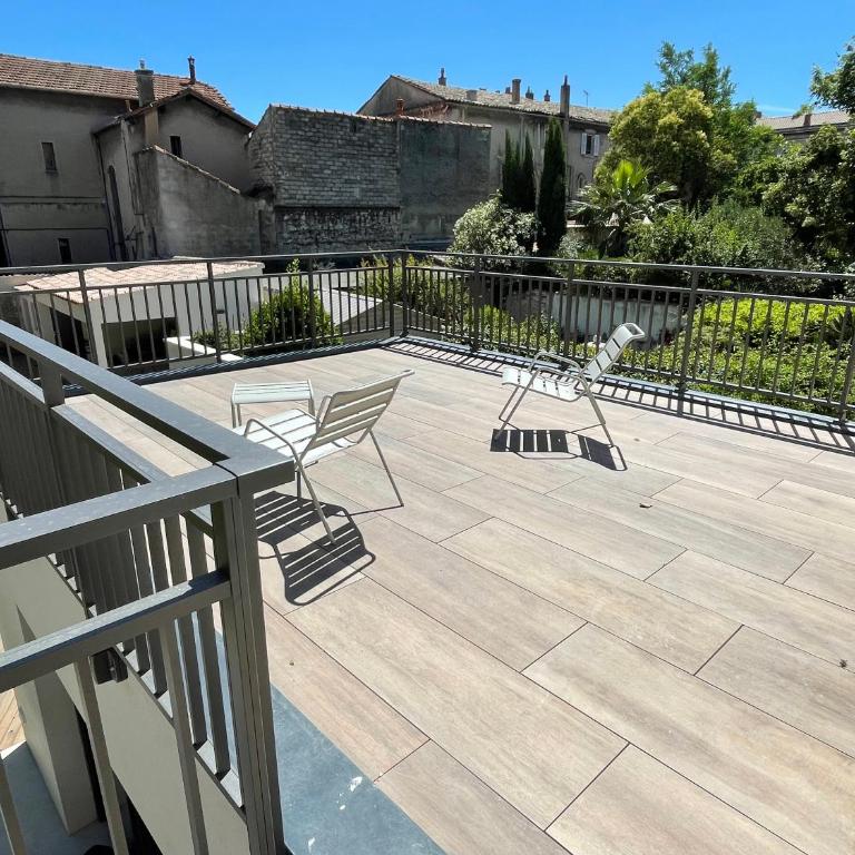 La Maison de l'Olivier - Chambre Double - Vue sur Piscine - 6