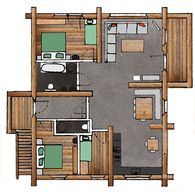 Berg & Sonne - Apartment mit 3 Schlafzimmern - 7