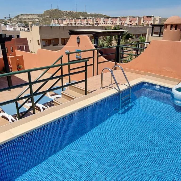 Apartamentos Paraíso Vera Playa, Ed Palmerston, Atico B a pie de Playa, piscina privada en solárium, WI-FI - Apartamento Ático - 6