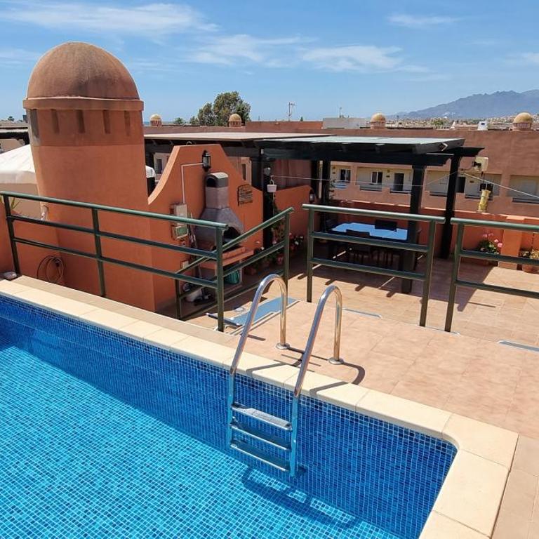 Apartamentos Paraíso Vera Playa, Ed Palmerston, Atico B a pie de Playa, piscina privada en solárium, WI-FI - Apartamento Ático - 1