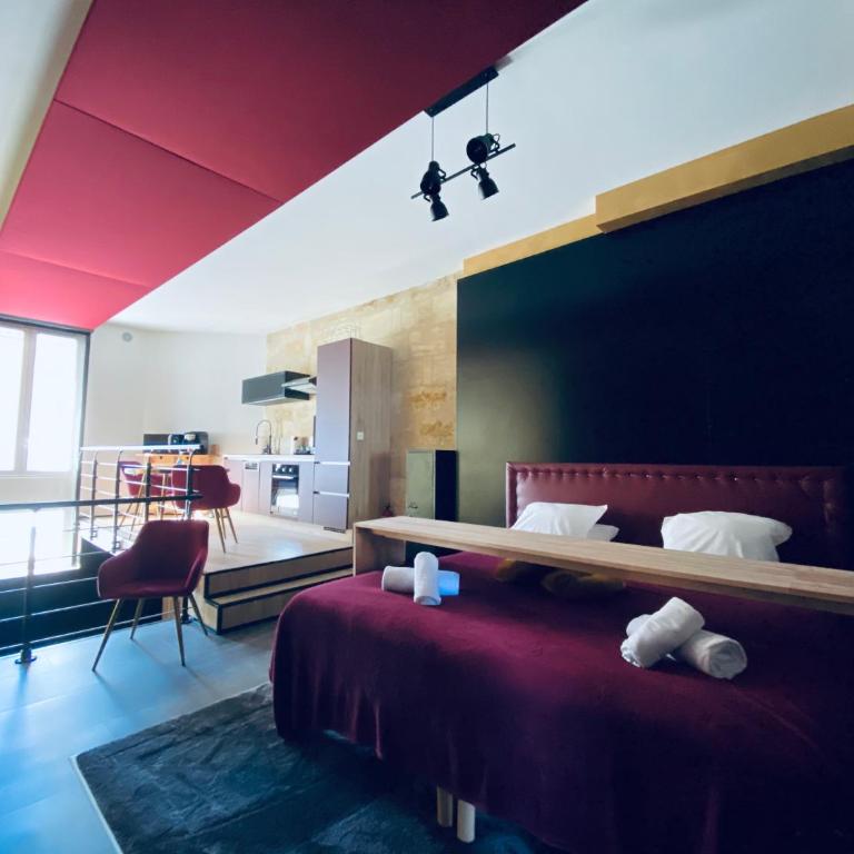 Mieuxqualhotel jacuzzi privatif Love room - Appartement 1 Chambre - 7