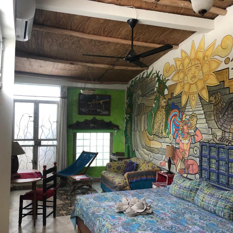 Pueblo Maya by Majikal B&B - Deluxe Double Room with Balcony - 8
