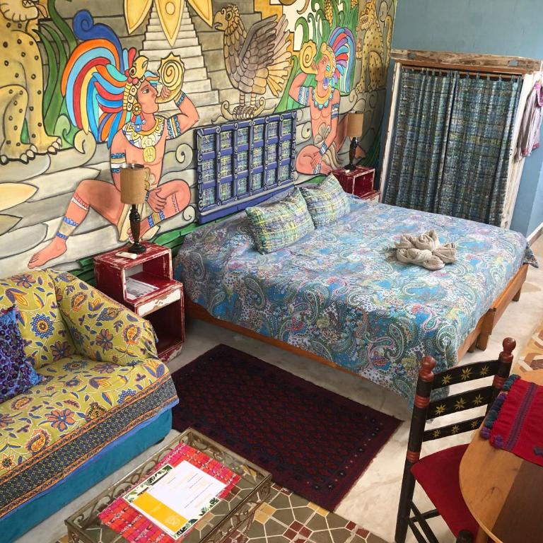Pueblo Maya by Majikal B&B - Deluxe Double Room with Balcony - 1