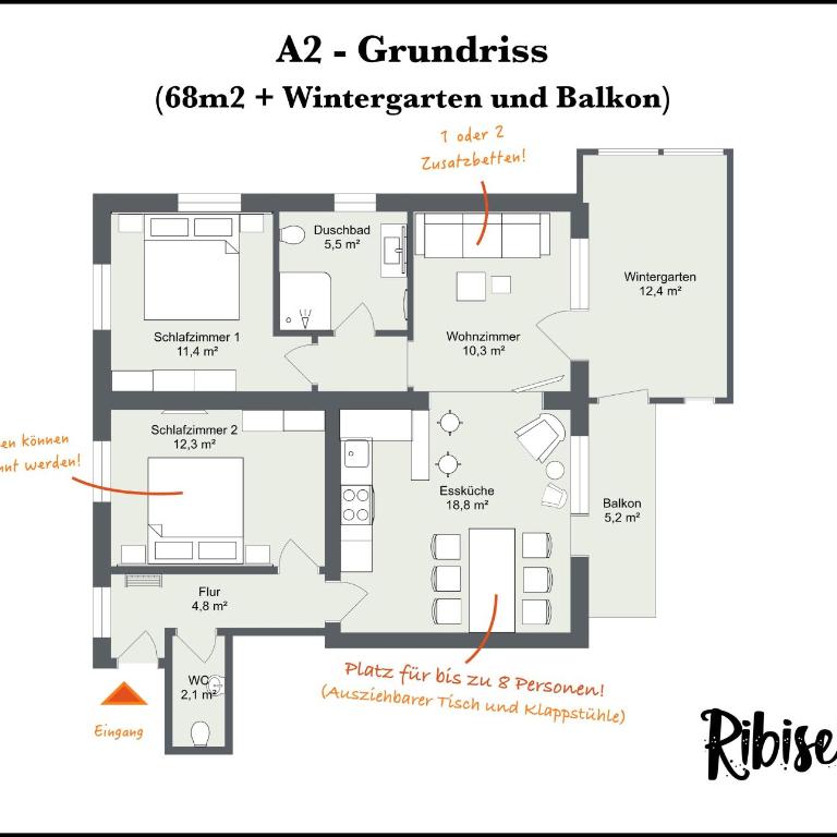 Ribisel Apartments für Familien - Alpentherme inklusive! - Apartment mit 2 Schlafzimmern - 22