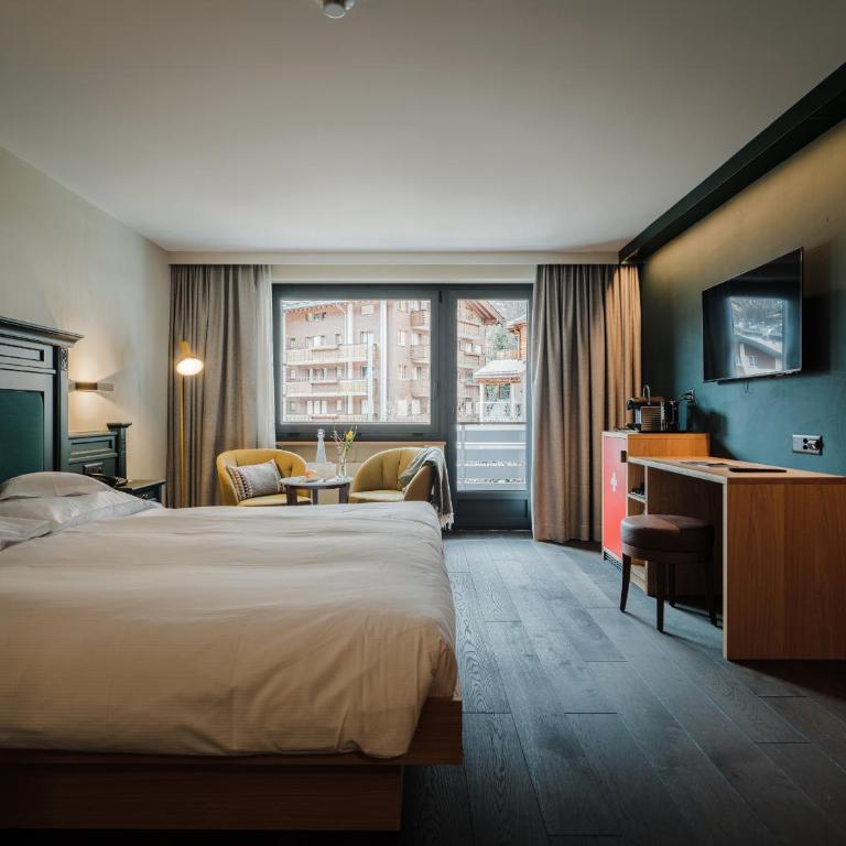 National Zermatt - Matterhorn Views, Sunnegga Gateway & SPA - Deluxe Doppelzimmer - 4