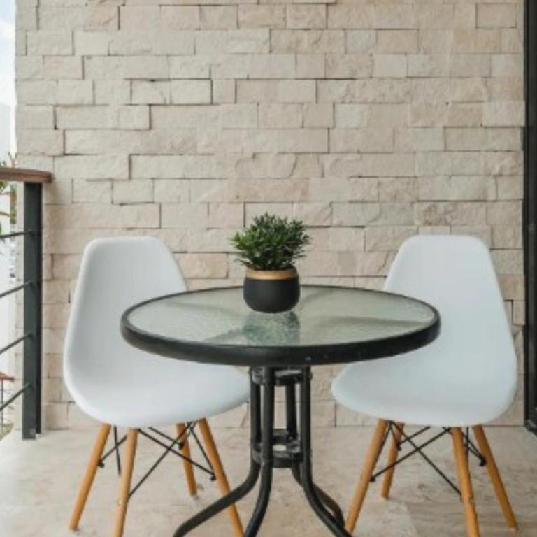 Apartamento Vacacional en Cancún con Piscina - Two-Bedroom Apartment - 9