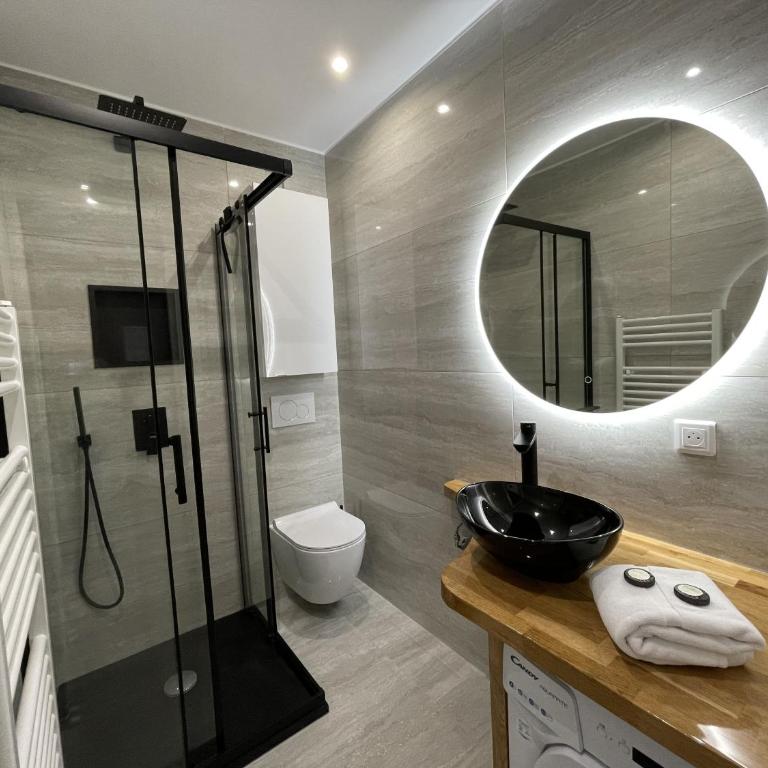 Studio moderne près de la plage & Monaco, Parking - Studio avec Terrasse - 11