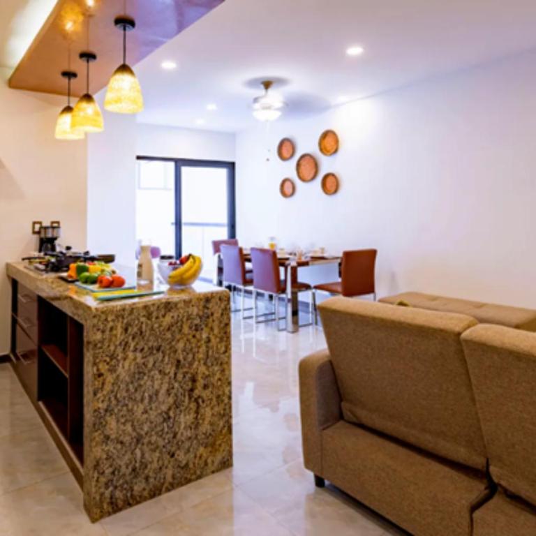 Apartamento Vacacional con Piscina en Cancún - Two-Bedroom Apartment - 14