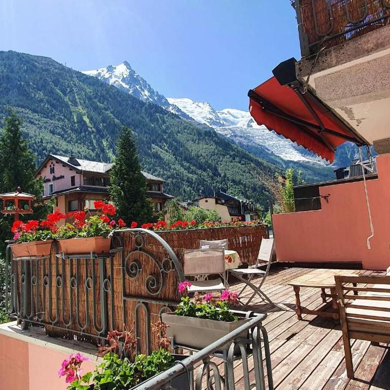 Chamonix Hyper centre . terrasse vue mont blanc . parking - Appartement 2 Chambres - 2