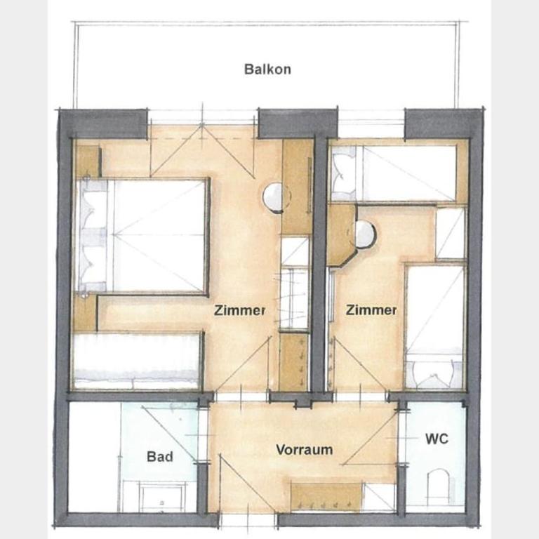Gästehaus Mirzl - Familienzimmer - 1