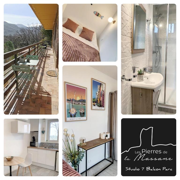Les Pierres De La Massane - Vue sur les Albères - Studio avec Balcon « La Massane » - Vue sur Montagne - 4