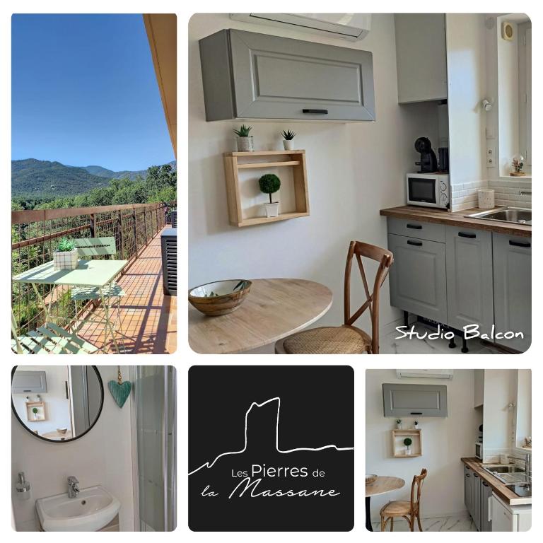 Les Pierres De La Massane - Vue sur les Albères - Studio avec Balcon « La Madeloc » - Vue sur Montagne - 1