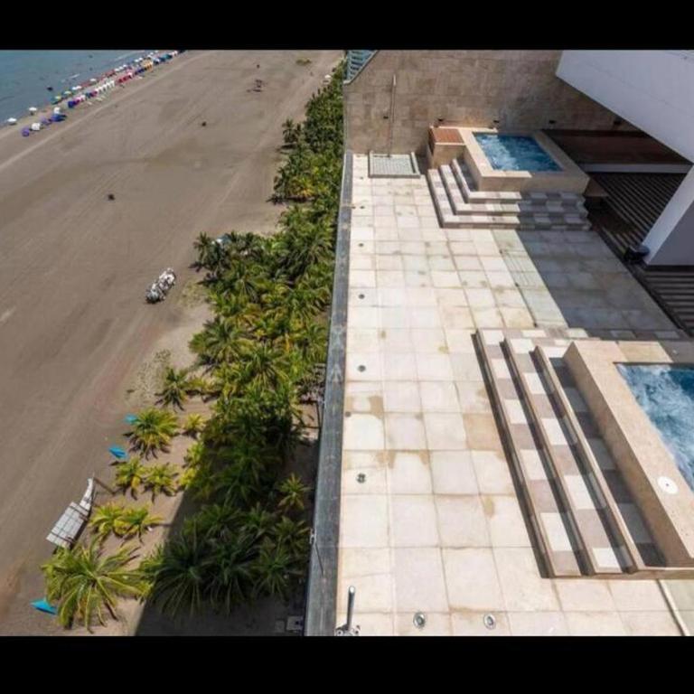 Penthouse en zona norte cartagena luxury con 3 habitaciones y excelente wifi - Suite con bañera de hidromasaje y cama grande - 20