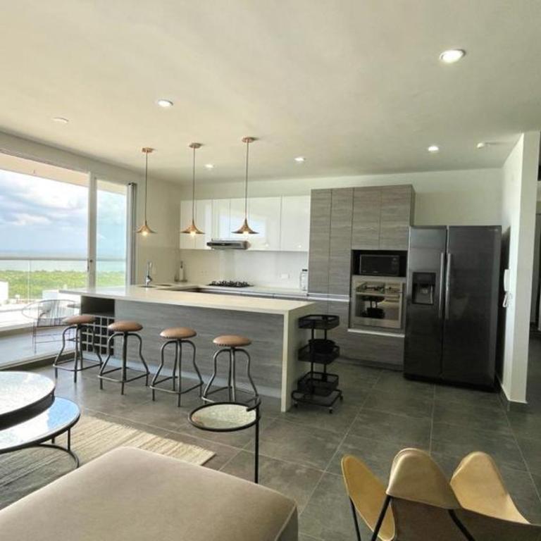 Penthouse en zona norte cartagena luxury con 3 habitaciones y excelente wifi - Suite con bañera de hidromasaje y cama grande - 38