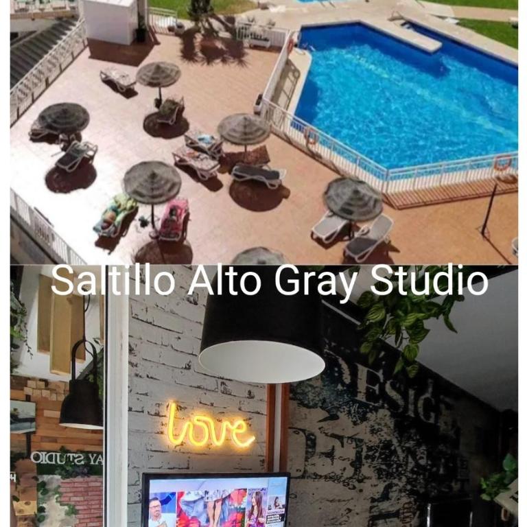Saltillo Alto Gray Studio. Vistas al mar y piscina - Apartamento de 1 dormitorio - 19