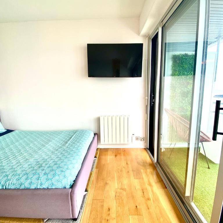 - L'IROIZH - CONCARNEAU - VUE MER PANORAMIQUE - STUDIO STANDING PLAGE DES SABLES BLANCS - PARKING - DRAPS & SERVIETTES INCLUS - NEAR THALASSOTHERAPY - Wifi - - Apartment mit 1 Schlafzimmer - 21