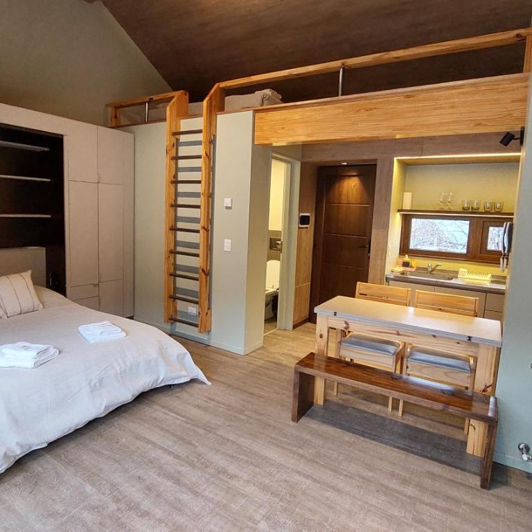 Cálido Monoambiente con entrepiso, todo equipado, 3PAX (17V1) - Apartamento - 2 niveles - 5