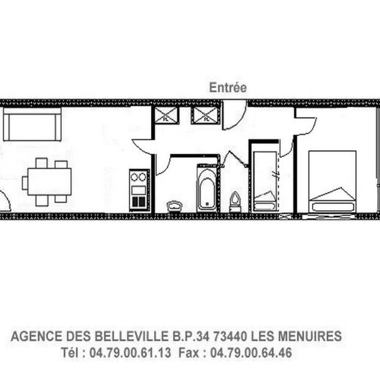 Bel Appartement Rénové au Cœur de la Station avec Balcon - FR-1-344-821 - Apartment - 12