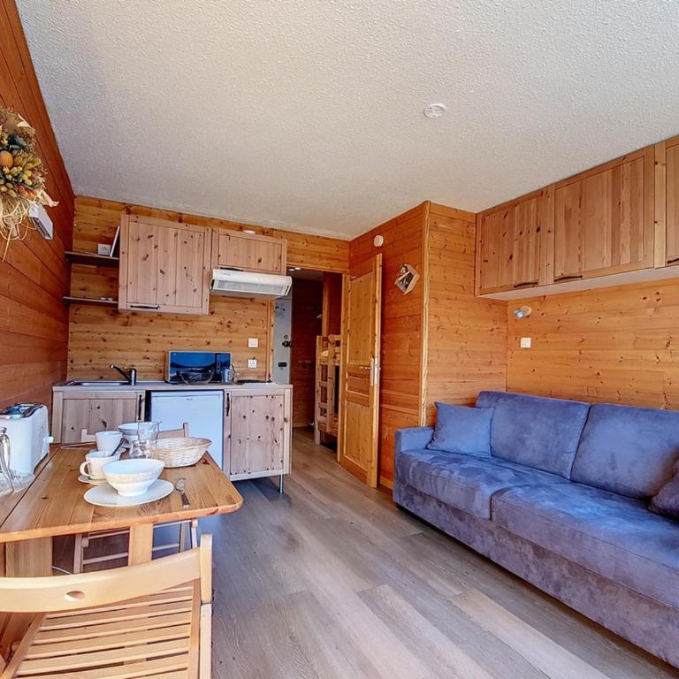 Studio rénové ski aux pieds avec balcon, 3 pers - FR-1-344-890 - Estudio - 2