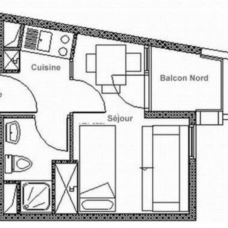 Studio cosy aux Menuires avec balcon et accès wifi - FR-1-344-978 - Studio - 11