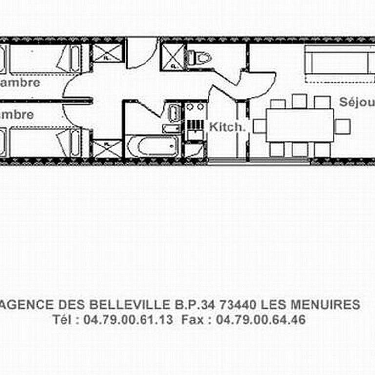 Appartement lumineux à la Croisette, 8 personnes, skis aux pieds - FR-1-344-1054 - Apartment - 15